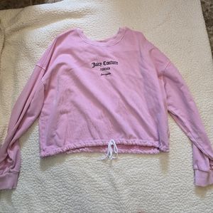 Pink cropped crewneck